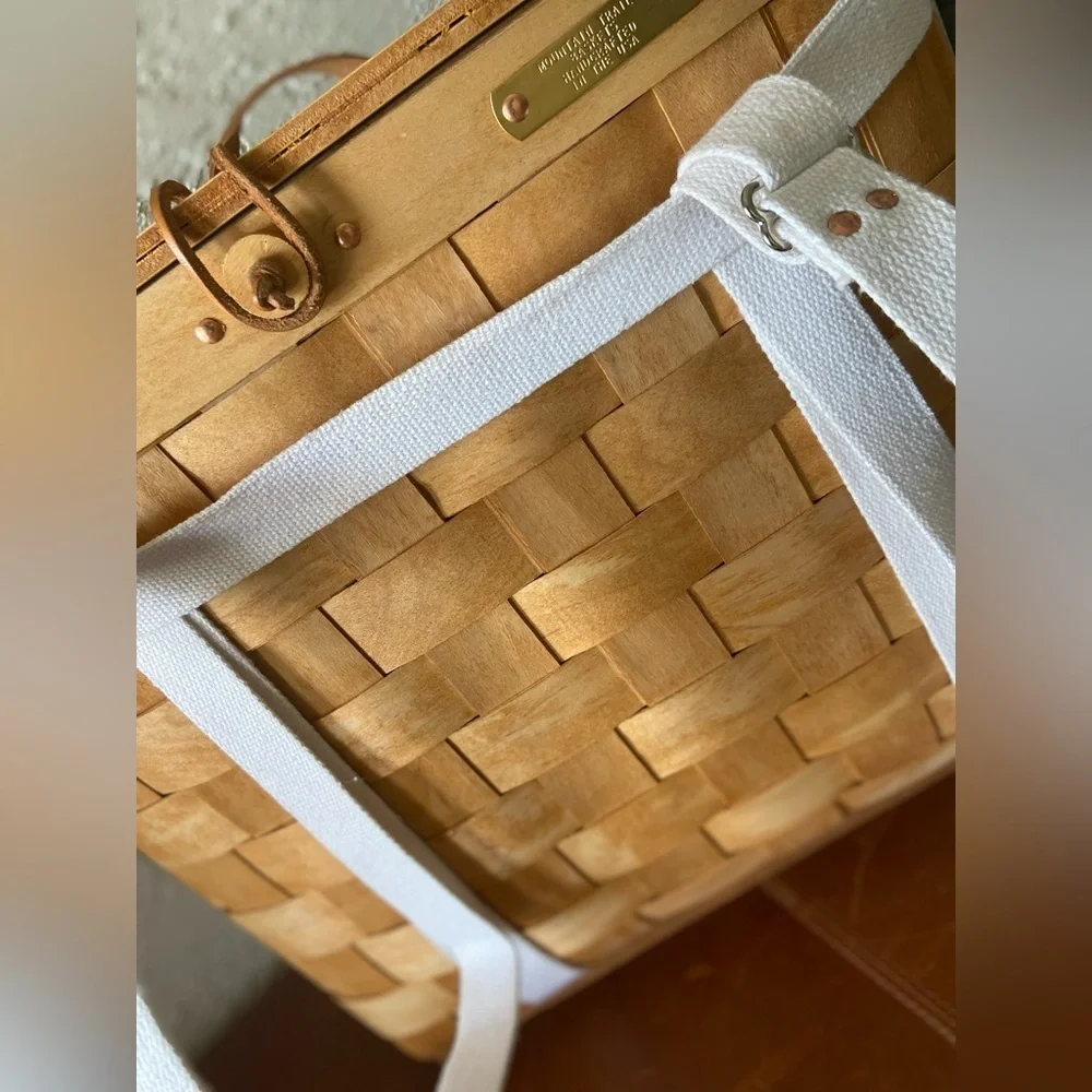Mountain Trails Baskets~Vintage~Pristine~Handmade~USA~ Natural Wood~Backpack